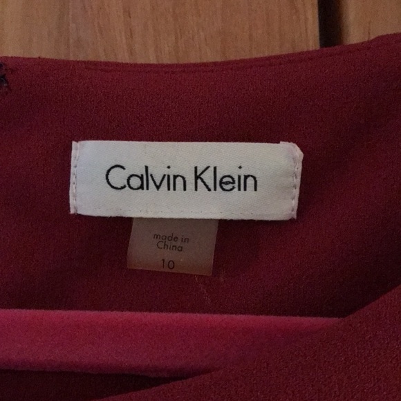 Calvin Klein Bell Sleeve Sheath Dress with Sparkles - Picture 3 of 4